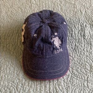 Blue and White Distressed Baseball Hat